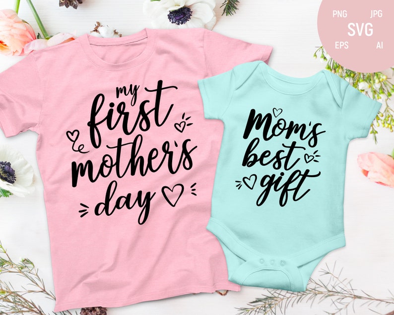Download Mothers day onesie svg My first mothers day Moms best gift | Etsy
