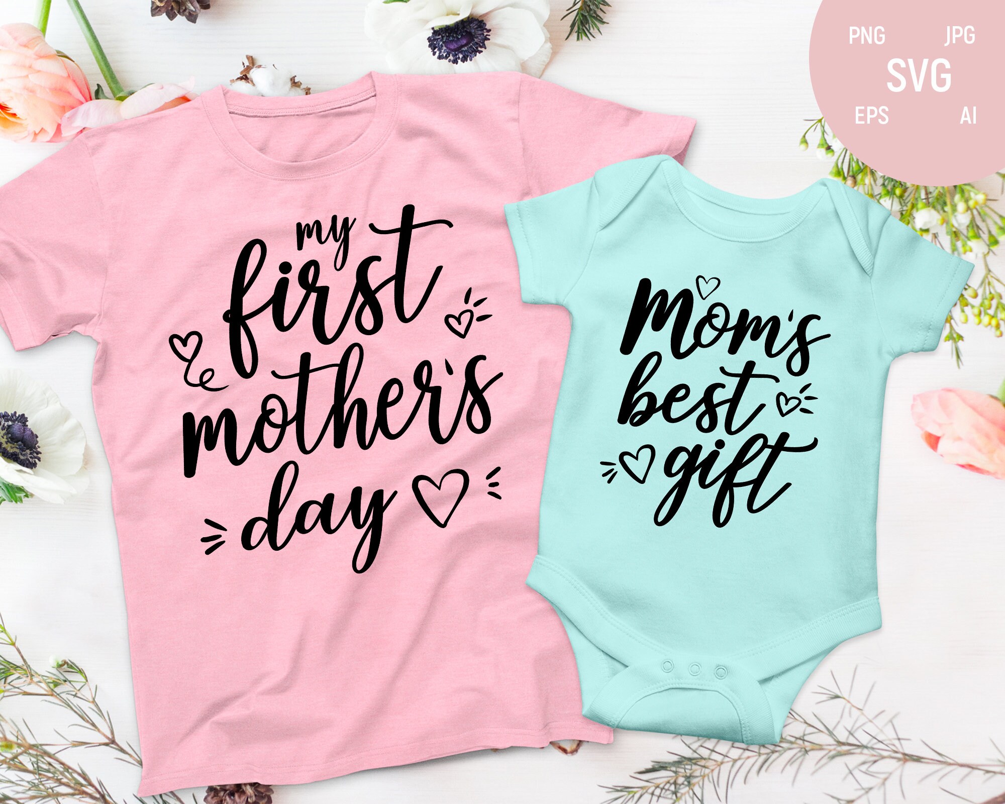 Download Mothers Day Onesie Svg My First Mothers Day Moms Best Gift Etsy