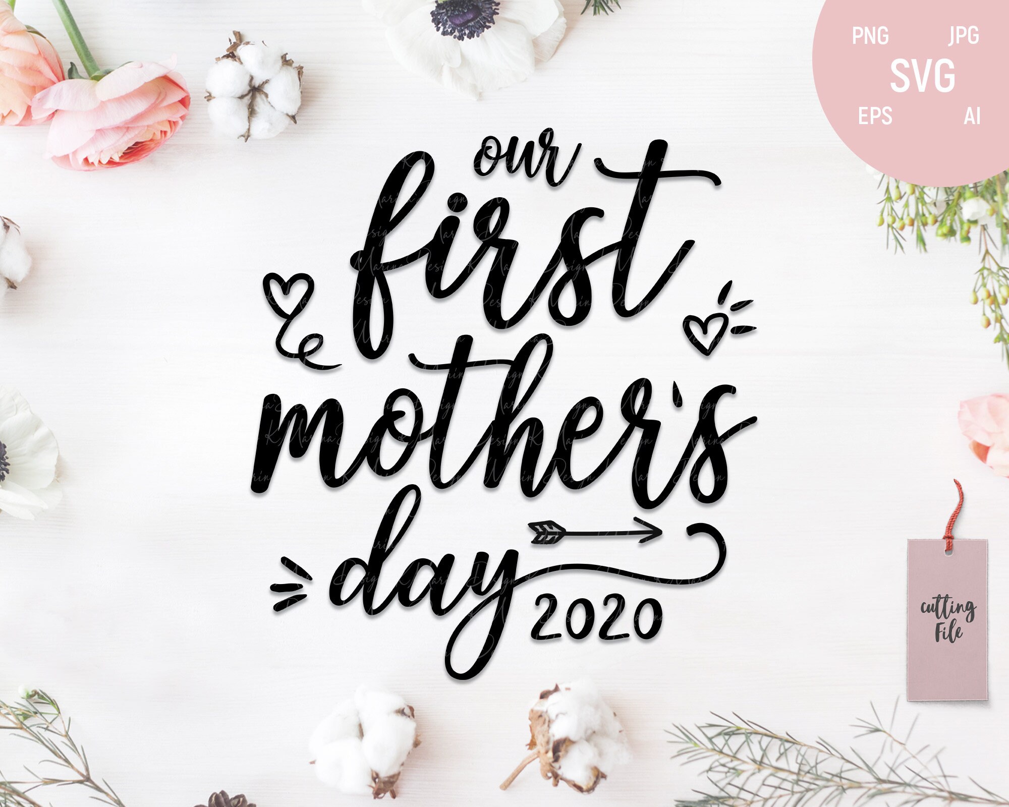 Our First Mother’s Day SVG 1st mothers day svg Mothers | Etsy