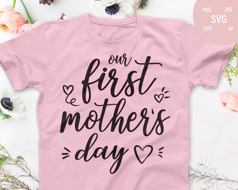 Download Our First Mother's Day SVG Mothers day onesie svg | Etsy