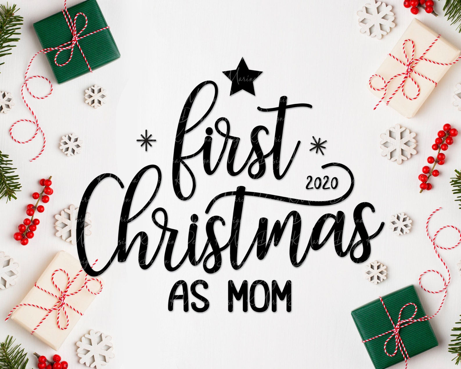 My first christmas svg firs christmas as mom svg Dad  Etsy