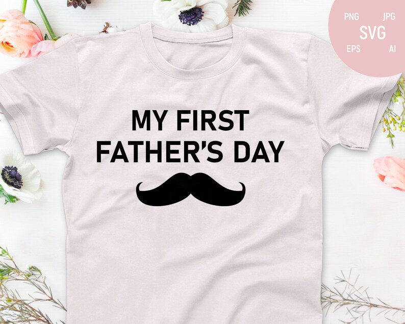 First Fathers Day Svg Father Day Onesie Svg 1st Fathers Day | Etsy