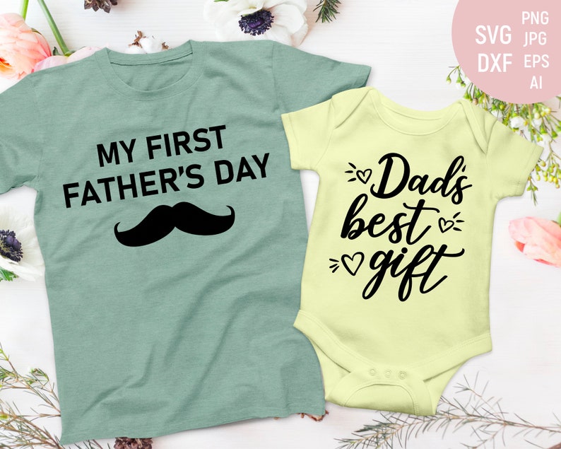 First fathers day svg Father day onesie svg 1st fathers day | Etsy