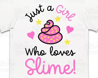 Slime Lover SVG, Girl's Birthday Party Design (Digital Download)