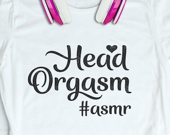 Head Orgasm ASMR Design, T-shirt Vector (Digital Download)