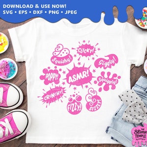 Slime Sounds Svg / ASMR Sounds Svg / Slime Svg / Asmr gift / Slime gift / Slime Birthday / Slime queen / DIGITAL DOWNLOAD