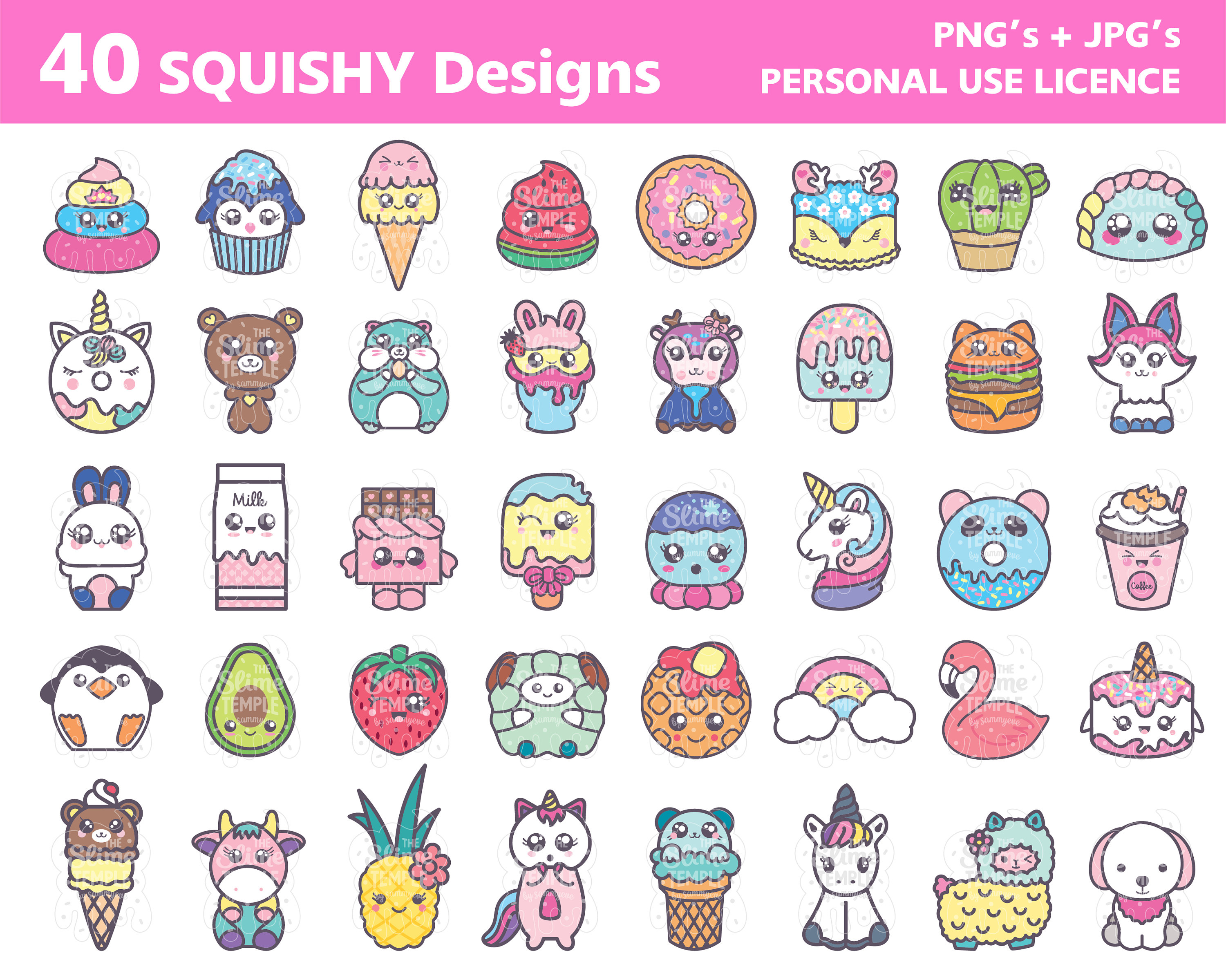 squishmallow png food cute printable stickers squishmallow digital stickers  squishmallow clipart squishy cartoon smooshy files