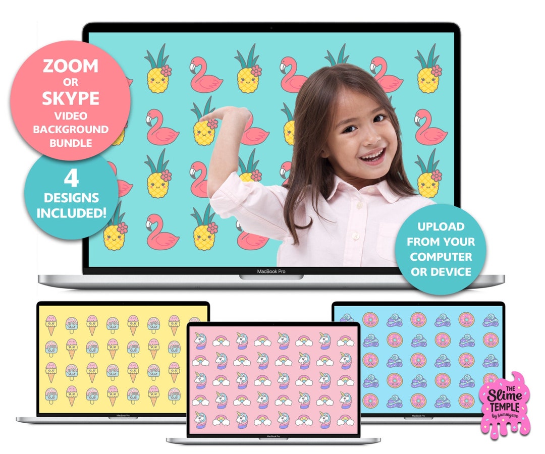 Zoom Backdrop BUNDLE Zoom Background Squishies Video Background Zoom