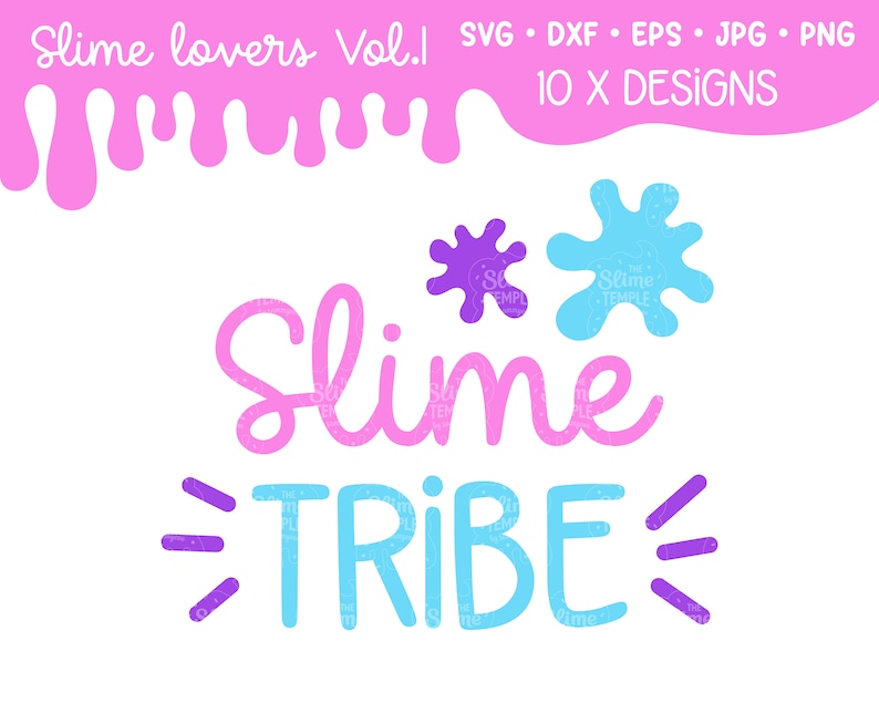 Download SLIME LOVERS Design Bundle VOL.1 / Slime Svg / Slime Queen ...