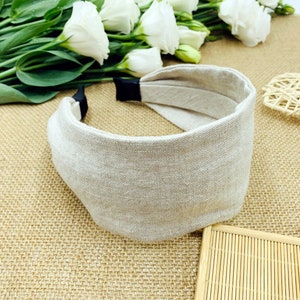 Original linen headband,Gray linen headband,stylish fashion hairband,Headbands for women,Wide headband,bohemian headband,aliceband