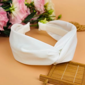 White satin twist headband,headbands for women,bohemian headband,Cross headband,Wide Headband ,Wedding headband,Alice band,Bridal headband
