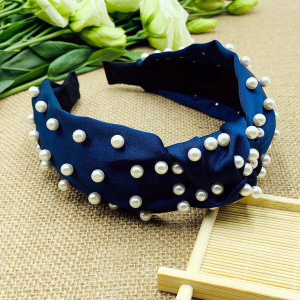Royal Blue Headband Etsy