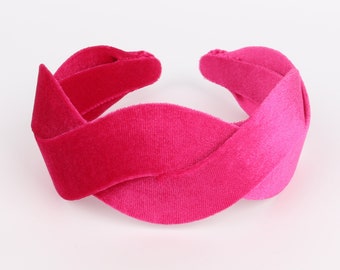 Bellefixe Breites Stirnband Für Damen – Gepolstert, 2,5 Cm, Hot Pink