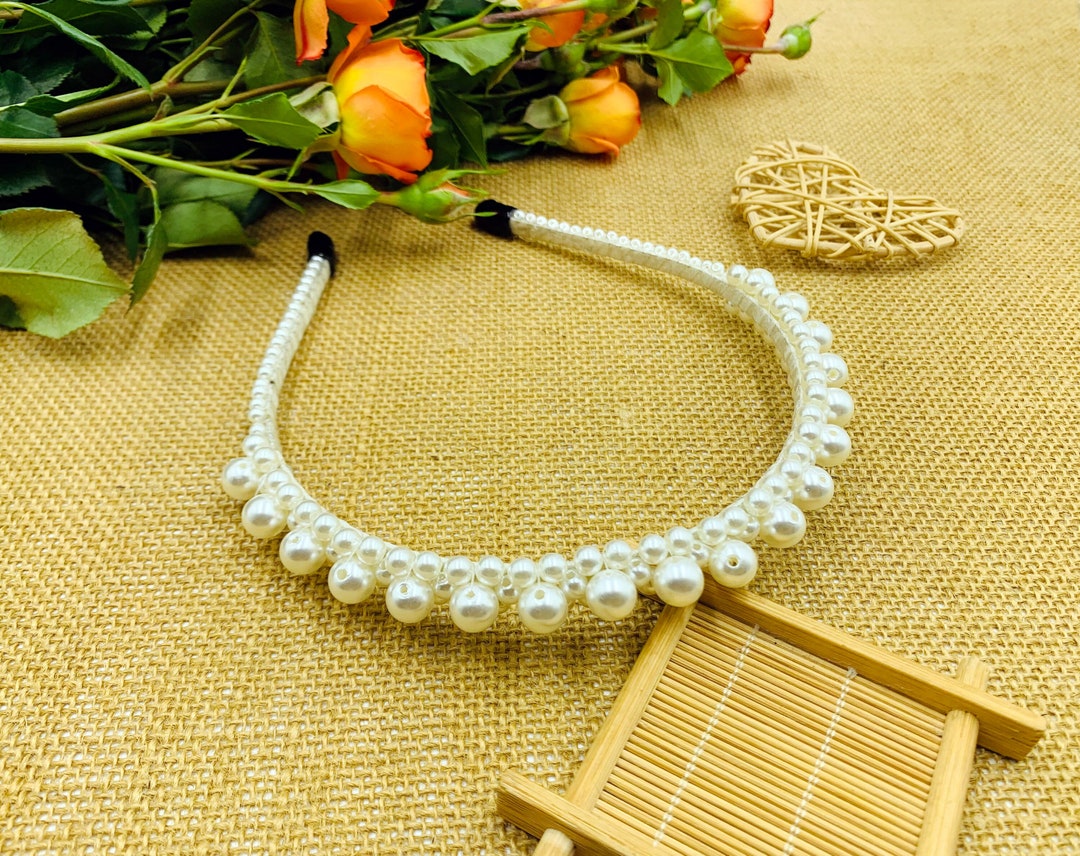Pearl Headband,alice Band,pearl Crown,pearl Accessories,bridal Headband