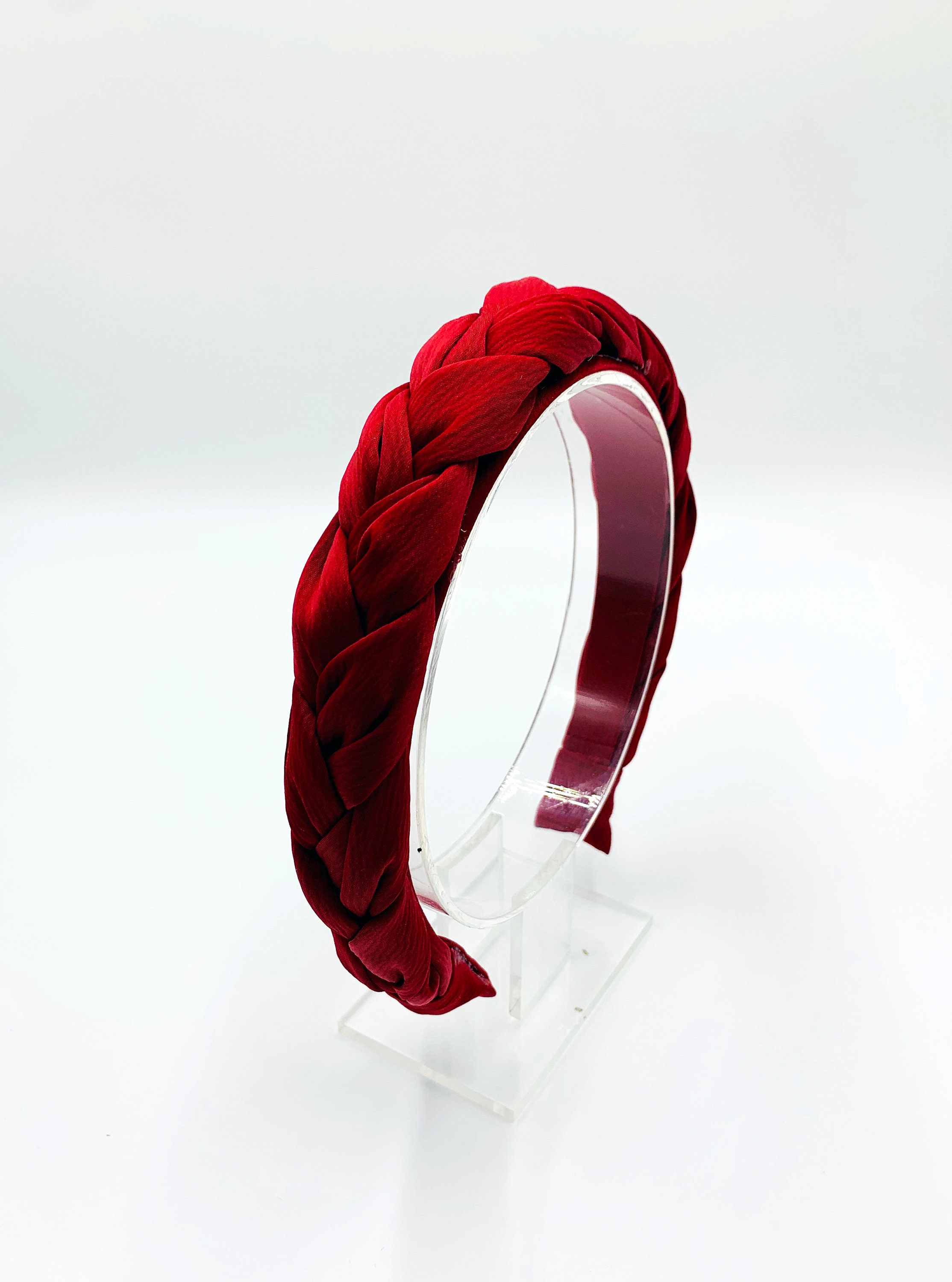 Satin Hairband Set Red