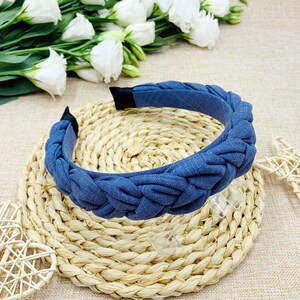 BLUE DENIM FABRIC HAIRBAND 151387