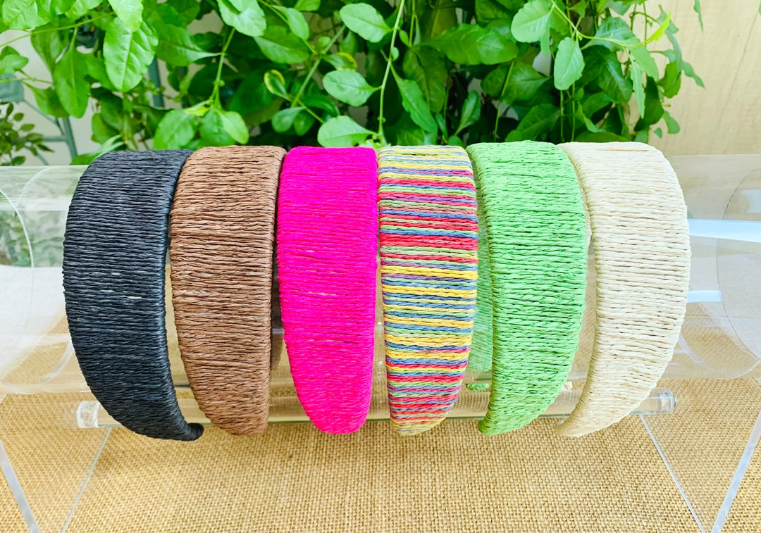 Straw Weaving Braided Headband,women Headband,bohemian Headband,wide Headband,raffia Braided