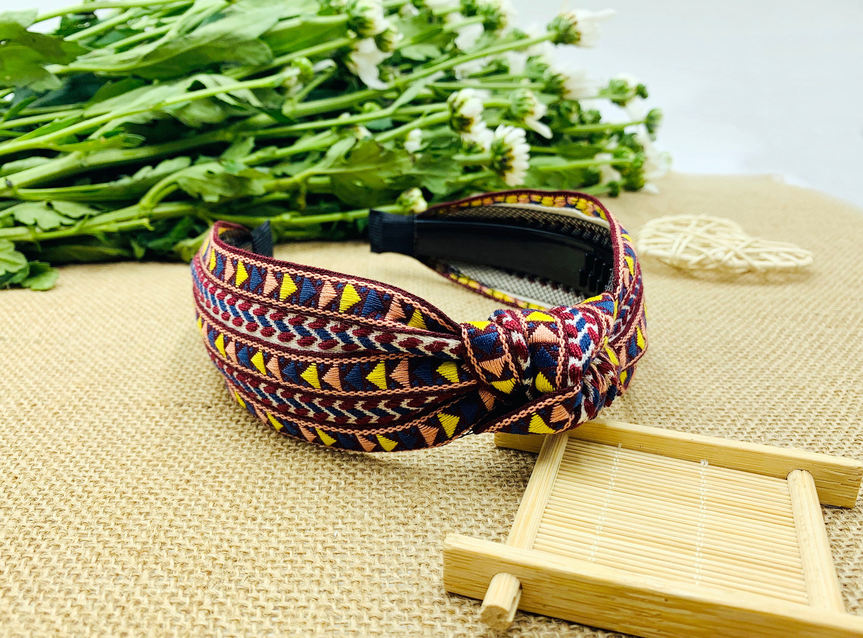 ribbon tie headband