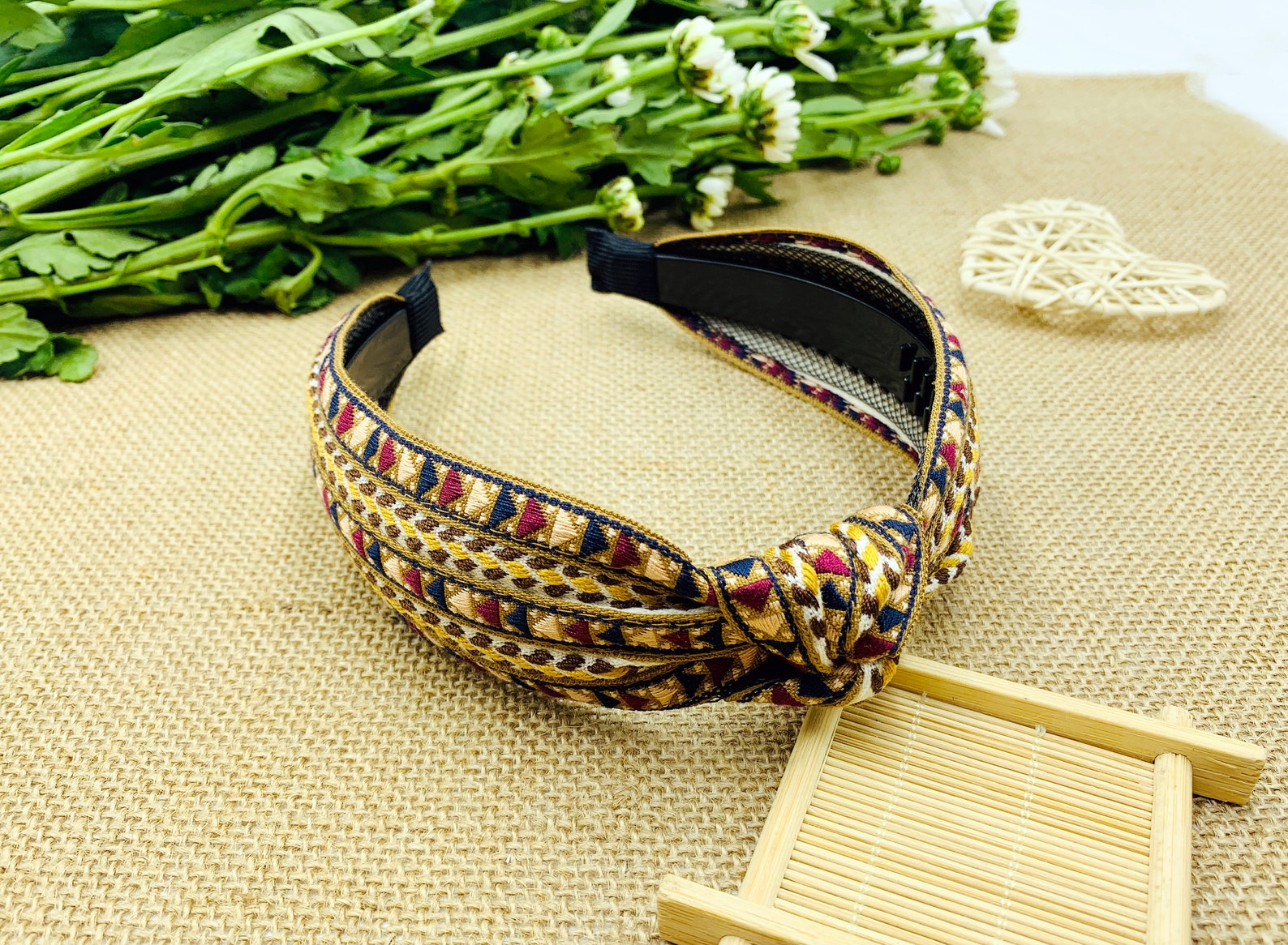 ribbon tie headband