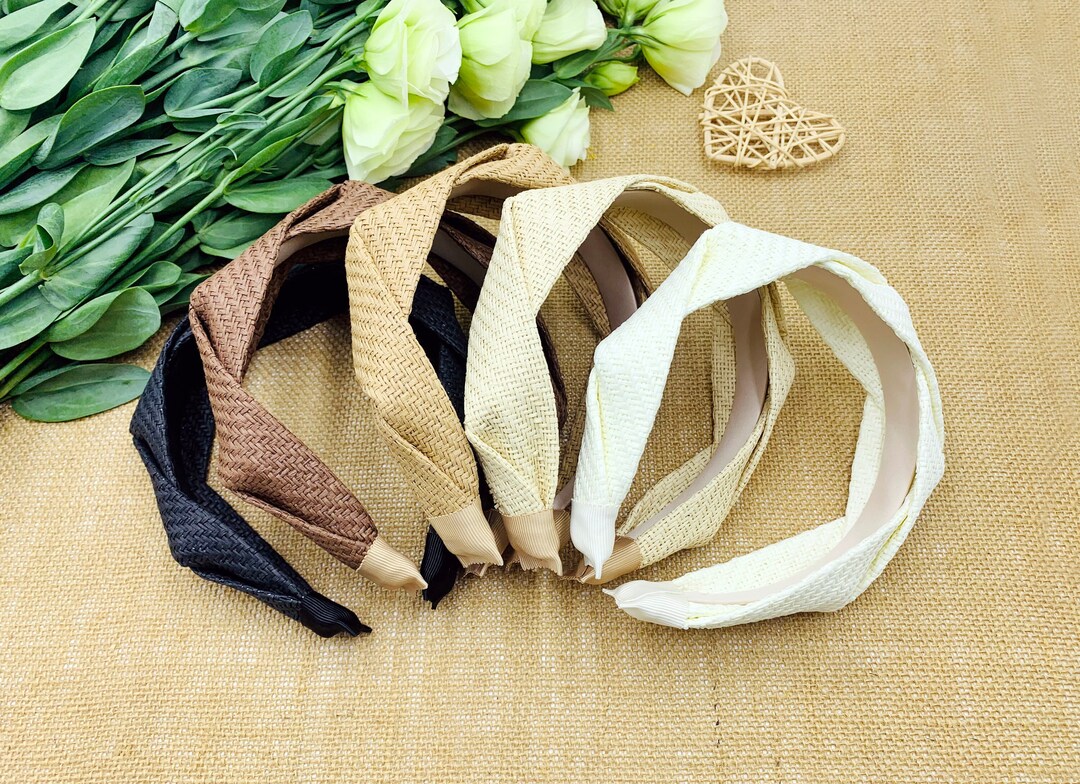 Straw Weaving Braided Headband,headbands for Women,bohemian Headband,wide Headband,stylish