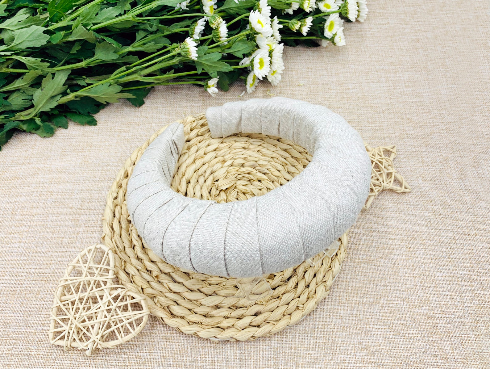 Original linen bind padded headbandstylish fashion Etsy