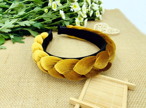 Braided 2024 velvet headband
