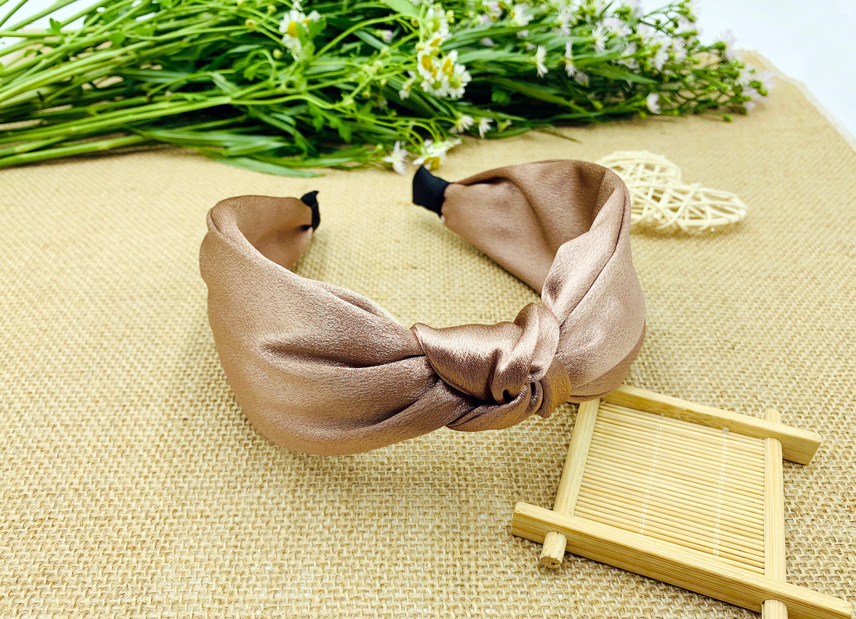 Satin Layered Knotted Headbandsilky Satin Headband headbands Etsy Norway