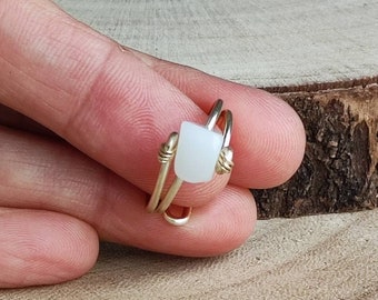 Moonstone adjustable ring, Moonstone gold plated ring, Moonstone ring women, Statement ring, Gemstone Ring, Gift idea for christmas