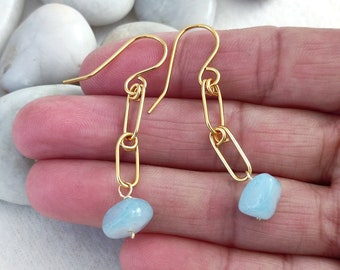 Aquamarine dangle earrings, Earrings aquamarine, Aquamarine drop earrings, Aquamarine earrings dangle, Aquamarine jewelry, March earrings