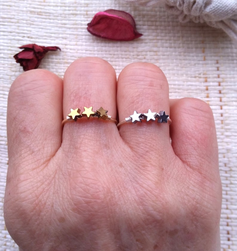 Star gold ring Delicate star ring Star silver ring Dainty star ring Tiny star ring Thin ring Simple ring Delicate ring Minimalist ring mom