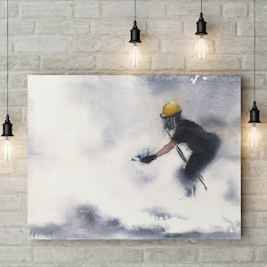 Hong Kong Wall Art | Hong Kong Protest | HongKonger | Be Water Art | Watercolor | Home Office Decor |