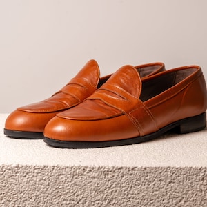 Handmade leather loafers, Men's loafers, Leather slip-ons, Casual dress shoes, Rubber Sole , Classic loafers, Custom-made loafers