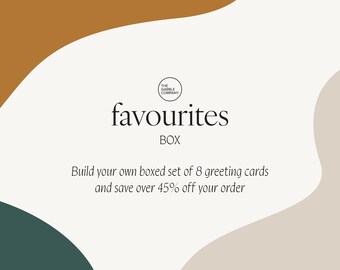 Favourites Box - Build Your Own Set of 8 Greeting Cards (Desi, Indian, Pakistani, Punjabi, South Asian)