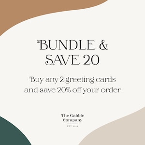 Offre groupée et économisez : 20 % sur 2 cartes de vœux (desi, indienne, pakistanaise, punjabi, sud-asiatique)