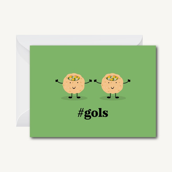 Gols - Greeting Card (Desi, Indian, Pakistani, Punjabi, South Asian)