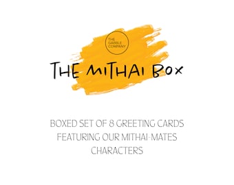 The Mithai Box - Lot de 8 cartes de voeux (desi, indienne, pakistanaise, punjabi, sud-asiatique)