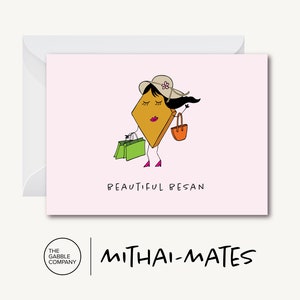 Lindo Besan - Cartão de felicitações (desi, indiano, paquistanês, punjabi, sul-asiático)