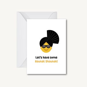 Let's Have Some Raunak Shaunak - Carte de voeux (grande) (desi, indien, pakistanais, pendjabi, sud-asiatique)