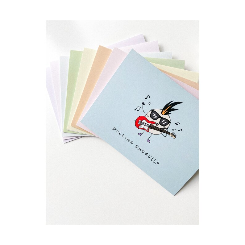 The Mithai Box Set of 8 Greeting Cards desi, Indian, Pakistani, Punjabi