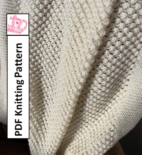 Blackberry Stitch Blanket Knitting Pattern in Three Sizes for Baby Blanket Throw or Lapghan Pdf Pattern Etsy Canada