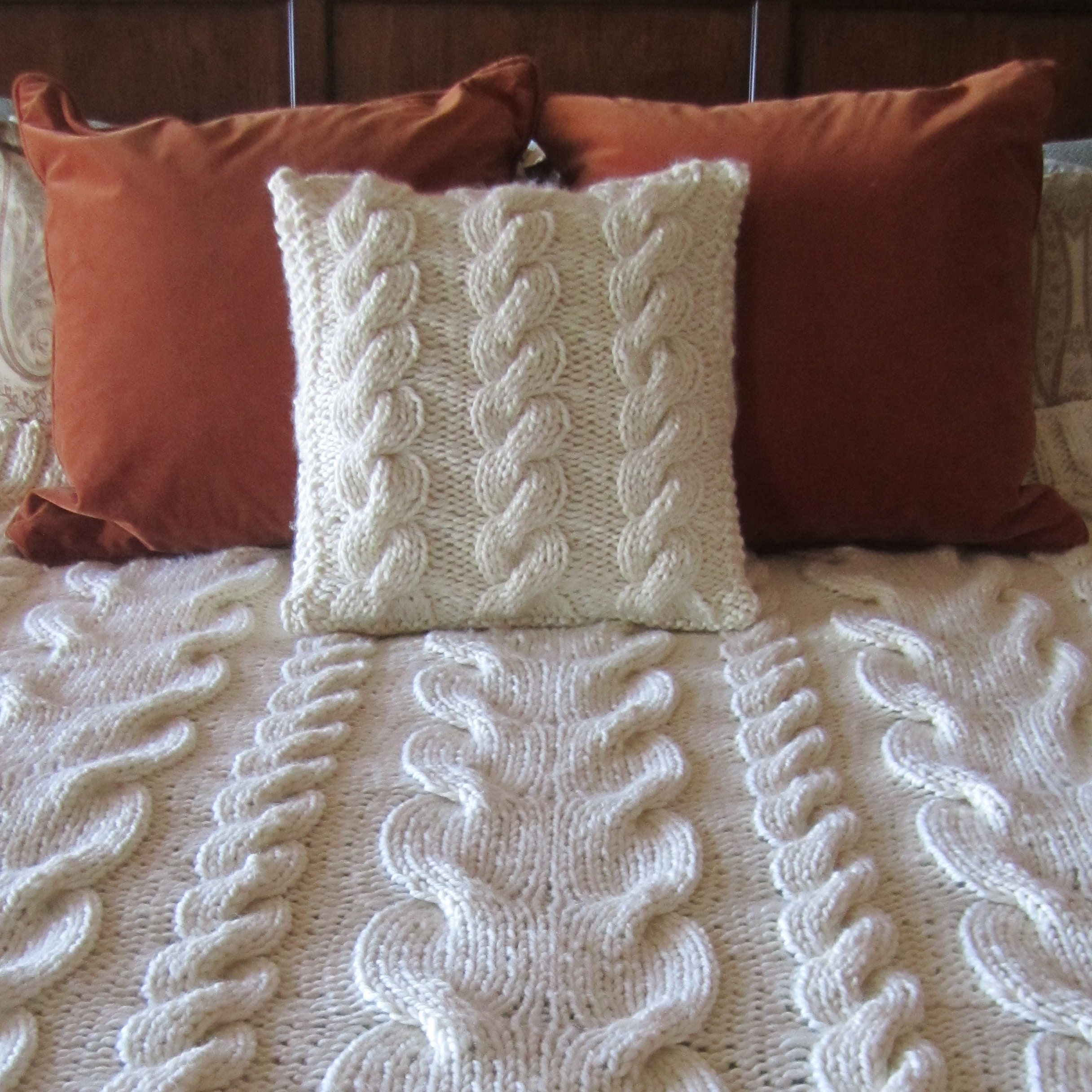 Cable Knitting Pattern Knit Pattern Pdf Super Chunky Cable - Etsy