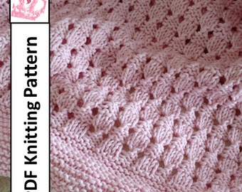 Breipatroon babydeken basketweave (pdf-patroon)