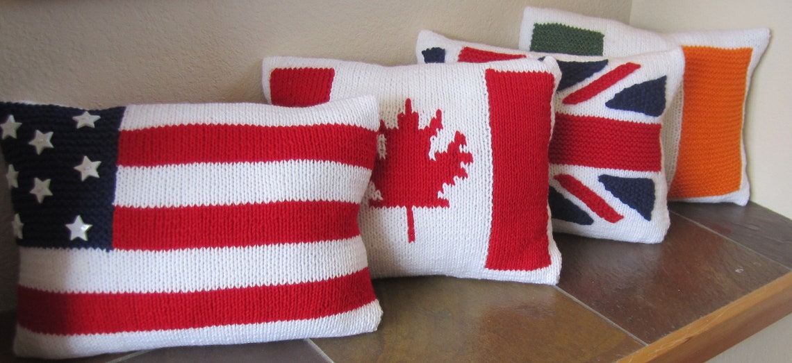 PDF KNITTING PATTERN American Flag Knitting Pattern Etsy