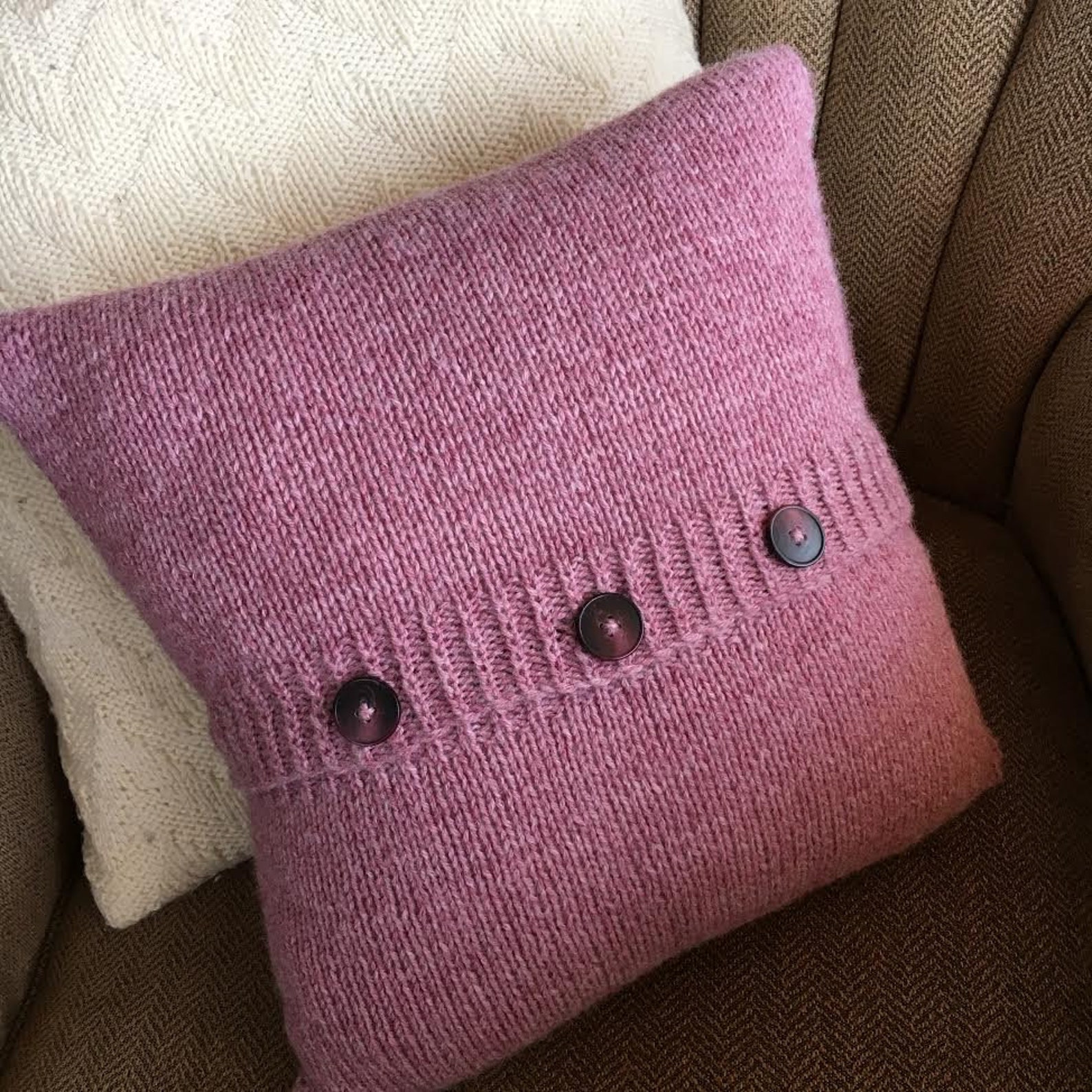 PDF KNITTING PATTERN Knit Pillow Cover Pattern Argyle Etsy UK