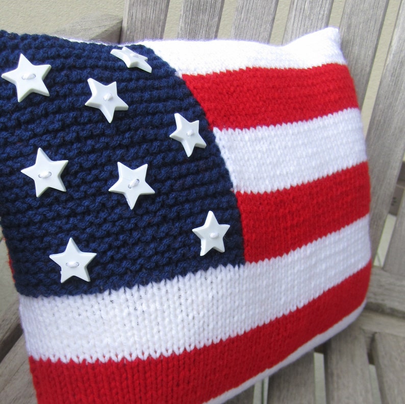 PDF KNITTING PATTERN American Flag knitting pattern Etsy
