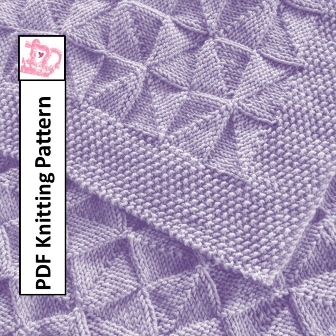 Baby Blanket Knitting Pattern PDF Knitting Pattern Windmills and Pinwheels Reversible Baby Blanket throw afghan 26 X 36 Etsy Canada