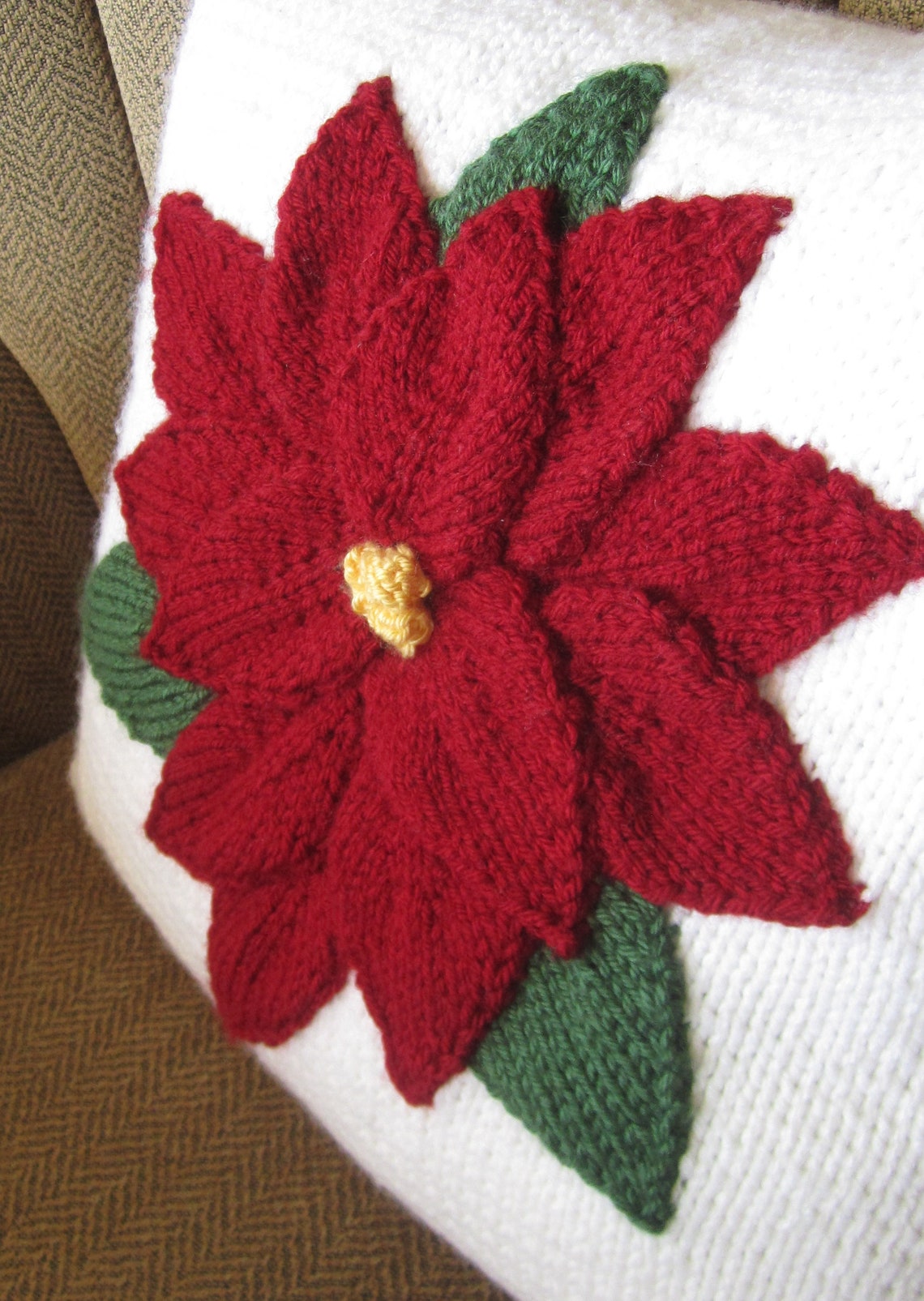 PDF KNITTING PATTERN Christmas pillow knitting pattern Etsy