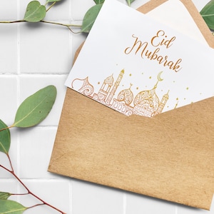 5 Farben | Eid Mubarak Karten | Islamische Kunst | Muslimische Kunst | Islamische Drucke | Eid Geschenk
