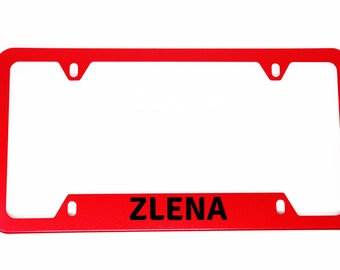 Atlanta Hawks 2 Logo Car Tag Diamond Etched on Aluminum License Plate