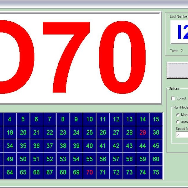 ItsBingo 75 en ItsBingo 90 - Automatische gamebeller voor bingosoftware voor pc-venster